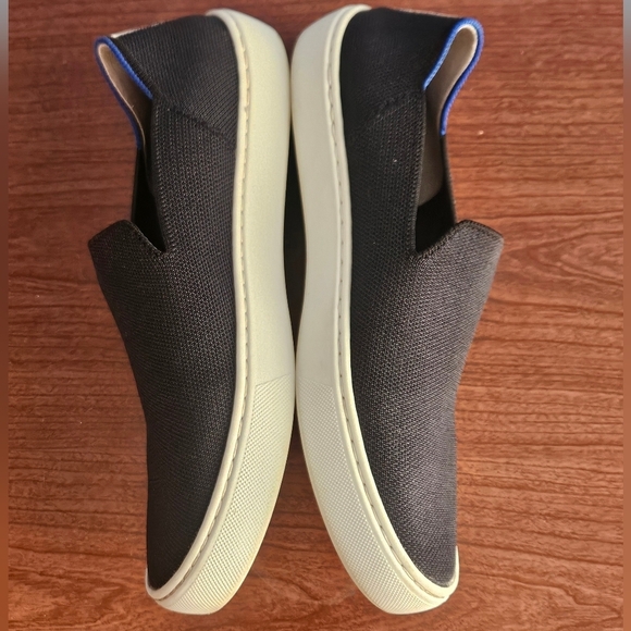 Rothy’s Black The Sneaker Slip On Shoes Women’s Size 8 Comfort Knit - Picture 4 of 9